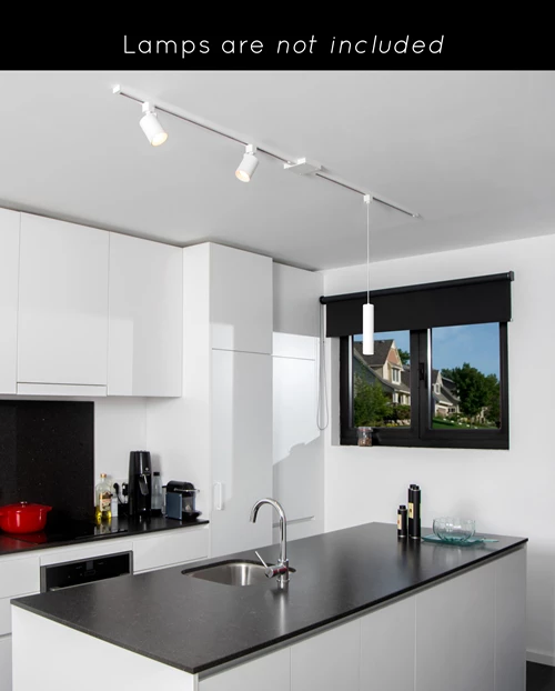 Lucide TRACK Starterset - 1-fase Railsysteem / Railverlichting - 2 meter - Wit - sfeer 1